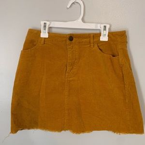 Corduroy Mini Skirt
